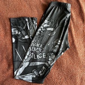 Hot Topic leggings, Disney, Alice in Wonderland, Medium.